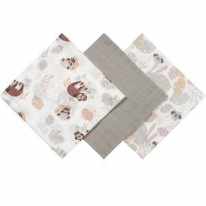 BabyOno Muslin Diapers Super Soft látkové pleny Grey 70x70 cm 3 ks obraz