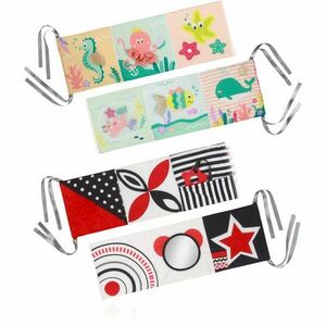 BabyOno Reversible Sensory Cloth Book 0m+ kontrastní edukativní knížka Under the Sea 1 ks obraz