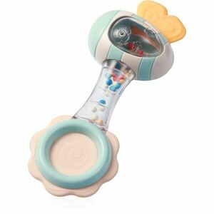 BabyOno Rattle With Teether 3m+ kousátko s chrastítkem Bee 1 ks obraz