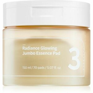 Numbuzin No. 3 Radiance Glowing Jumbo Essence Pad tonizační polštářky pro rozjasnění a hydrataci 70 ks obraz
