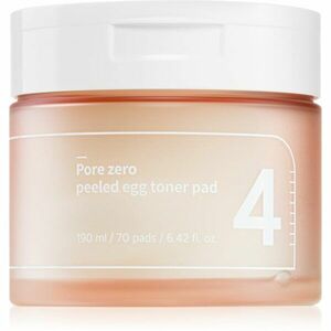 Numbuzin No. 4 Pore Zero Peeled Egg Toner Pad peelingové pleťové tamponky proti lesknutí pleti a rozšířeným pórům 70 ks obraz