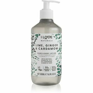 I Love Naturals Lime, Ginger & Cardamom tělové mléko 500 ml obraz