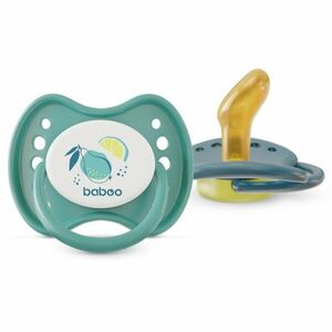 Baboo Soothers Orthodontic Latex with Case dudlík Lagoon Fiesta 6-12 m 2 ks obraz