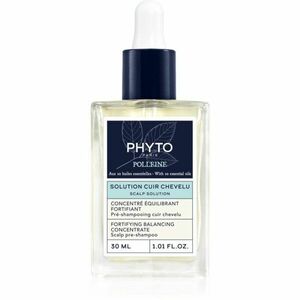 Phyto Polleine Fortifying Balancing Concentrate před-šamponová péče pro mastnou pokožku hlavy 30 ml obraz
