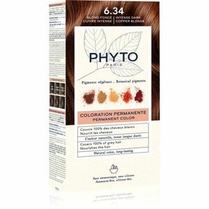 Phyto Color barva na vlasy bez amoniaku odstín 6.34 Intense Dark Copper Blonde 3 ks obraz
