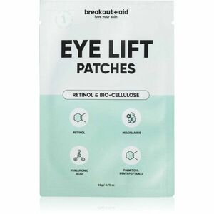 breakout + aid Eye Lift Patches náplasti pod oči proti vráskám s retinolem 1 ks obraz