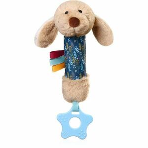 BabyOno Squeaky Toy 0m+ hebká pískací hračka Willy the Dog 1 ks obraz