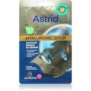 Astrid Hyaluronic Gold textilní maska pro okamžité zpevnění a vyhlazení pleti 1 ks obraz