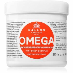 Kallos KJMN Professional Omega vyživující maska na vlasy s omega 6 komplexem a makadamia olejem 275 ml obraz