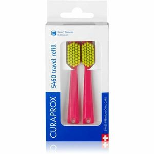 Curaprox Travel Set 2-pack cestovní set náhradní hlavice Pink (Green) 2 ks obraz
