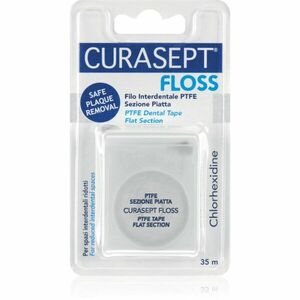 Curasept Dental Tape PTFE Flat Section dentální páska s teflonovým povrchem s antibakteriální přísadou 35 m obraz