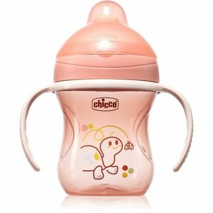 Chicco Training Cup 6m+ tréninkový hrnek s držadly Pink 200 ml obraz