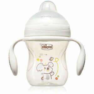 Chicco Transition Cup 4m+ tréninkový hrnek s držadly Grey 200 ml obraz