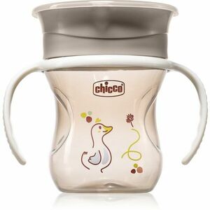 Chicco 360 Perfect X 12m+ tréninkový hrnek s držadly Grey 200 ml obraz