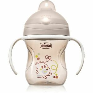 Chicco Training Cup 6m+ tréninkový hrnek s držadly Grey 200 ml obraz