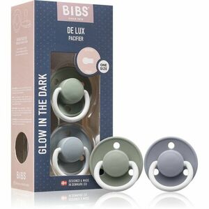 BIBS De Lux One Size dudlík Glow in the dark 2 ks obraz