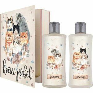 Bohemia Gifts & Cosmetics Kniha Kočičí příběh dárková sada obraz