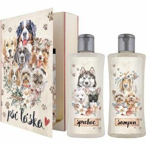 Bohemia Gifts & Cosmetics Kniha Psí Láska dárková sada obraz