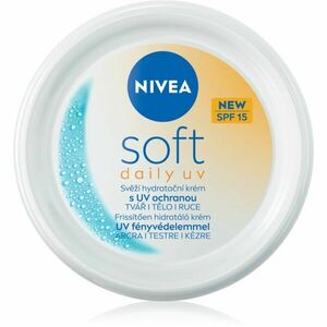 NIVEA Soft Daily UV hydratační ochranný krém na tělo a obličej SPF 15 100 ml obraz