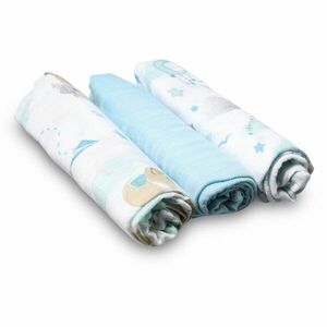 BabyOno Natural Bamboo Diapers Blue látkové pleny 70x70 cm 3 ks obraz