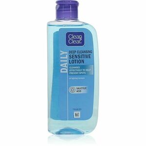 Clean & Clear Daily hloubkově čisticí pleťová voda pro citlivou pleť 200 ml obraz