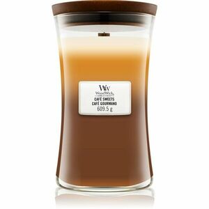 Woodwick Trilogy Café Sweets vonná svíčka s dřevěným knotem 609.5 g obraz