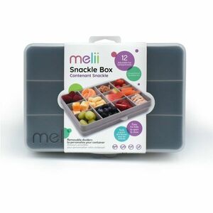 Melii Snackle Box krabička na svačinku Grey 1368 ml obraz