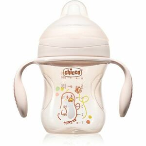 Chicco Transition Cup 4m+ tréninkový hrnek s držadly Pink 200 ml obraz