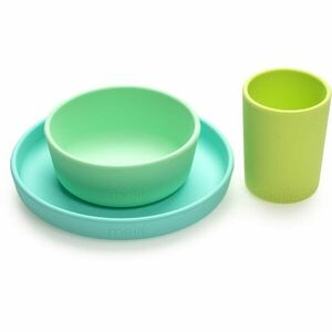Melii Feeding Set jídelní set Mint, Blue, Lime obraz