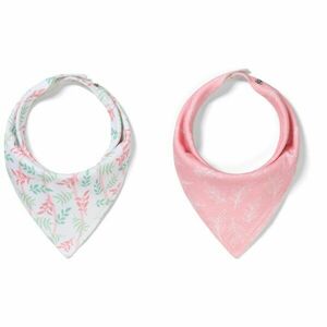 BabyOno Be Active Bandana Bib bryndák pro děti od narození Leaves 2 ks obraz