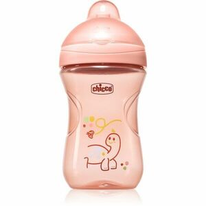 Chicco Advanced Cup 12m+ tréninkový hrnek s brčkem Pink 266 ml obraz