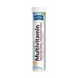 Biotter Multivitamín minerální látky příchuť pomeranč 20 šumivých tablet obraz