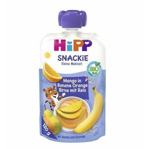 Hipp BIO SNACKIE hruška-pomeranč-mango-banán-rýže 120 g obraz