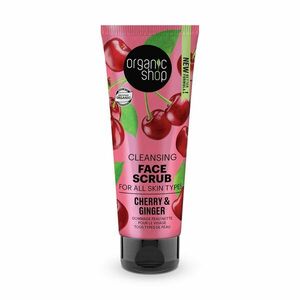 Organic Shop Čisticí pleťový peeling Třešeň a zázvor 75 ml obraz