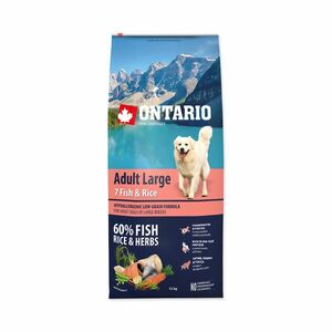Ontario Adult Large Fish&Rice granule 12 kg obraz