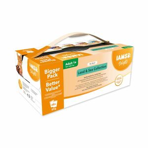IAMS Delights Mořské a suchozemské maso v želé kapsičky multipack 48x85 g obraz