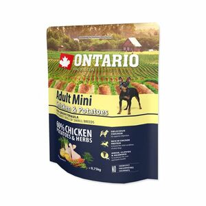 Ontario Adult Mini Chicken & Potatoes granule 0, 75 kg obraz