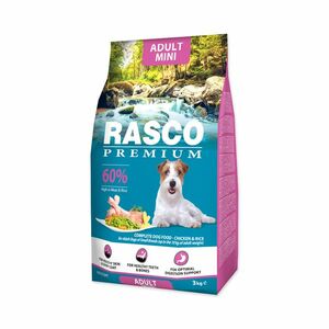 Rasco Premium Adult Mini Kuře s rýží granule 3 kg obraz