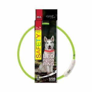 Dog Fantasy Obojek nylon zelený 65 cm obraz