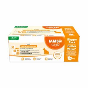 IAMS Delights Mořské a suchozemské maso v omáčce kapsičky multipack 72x85 g obraz