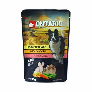 Ontario Vepřová chrupavka s kuřecím ve vývaru kapsička 100 g obraz