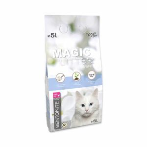 Magic Litter Bentonite Ultra White kočkolit 5 l obraz