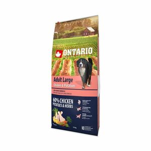Ontario Adult Large Chicken&Potatoes granule 12 kg obraz