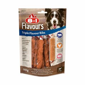 8in1 Pochoutka Triple Flavour žebírko žvýkací 6 ks obraz