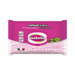 Inodorina Mléko a vanilka s vitamíny ubrousky 40 ks obraz