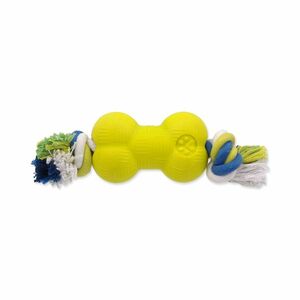 Dog Fantasy Hračka STRONG FOAMED kost guma s provazem 8, 8 cm obraz