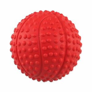 Dog Fantasy Hračka míček basketbal s bodlinami pískací mix barev 5, 5 cm obraz