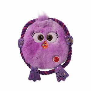 Dog Fantasy Hračka Monsters kuře šustící s provazem fialové 18 cm obraz