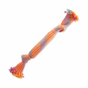 Dog Fantasy Hračka přetahovadlo se zvukem a knoty barevný vzor 1. 40 cm obraz