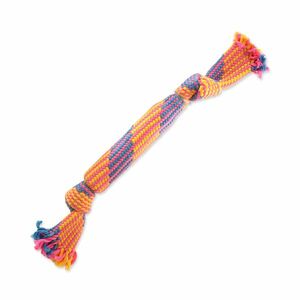 Dog Fantasy Hračka přetahovadlo se zvukem a knoty barevný vzor 2. 40 cm obraz